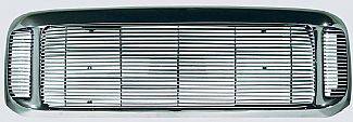Ford Excursion Street Scene Chrome Grille Shell with 4mm Polished Billet Grille - 950-75572
