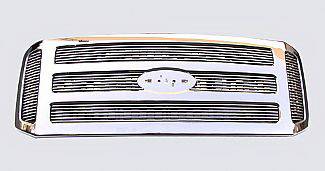Ford Excursion Street Scene Chrome Grille Shell with 4mm Polished Billet Grille - 950-75595