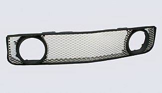 Ford Mustang Street Scene Outboard Light Mount Shell with Satin Aluminum Grille - 950-77591