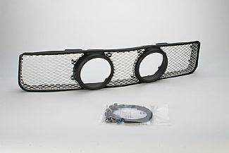 Street Scene - Ford Mustang Street Scene Center Mount light Shell Satin Aluminum Grille - 950-77592 - Image 2