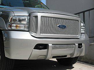 Ford Excursion Street Scene Satin Aluminum Grille for 950-70829 Bumper Cover - 950-77826