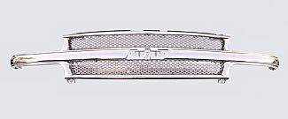 Street Scene - Chevrolet Silverado Street Scene Chrome Grille Shell with Chrome Speed Grille - 950-78561 - Image 2
