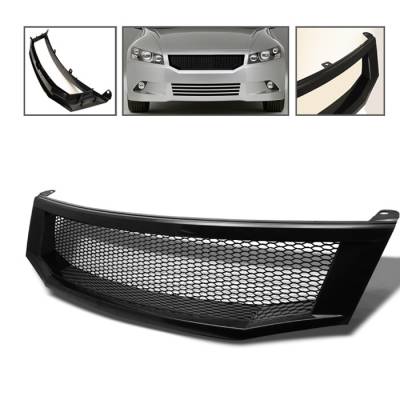 Honda Accord 4DR Spyder Front Grille - Black - GRI-HA08-BK