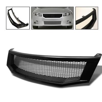 Honda Accord 4DR Spyder Front Grille - Black - GRI-HA08-BK