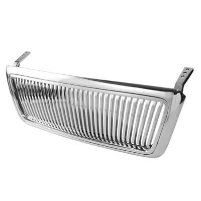 Ford F150 Spyder Vertical Front Grille - Chrome - GRI-SP-FF15004-V-C