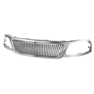Ford F150 Spyder Vertical Front Grille - Chrome - GRI-SP-FF15099-V-C