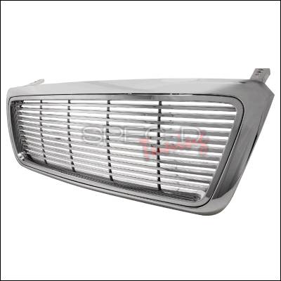 Ford F150 Spec-D Billet Grille - Chrome - 1PC - HBG-F150041PCC-GG