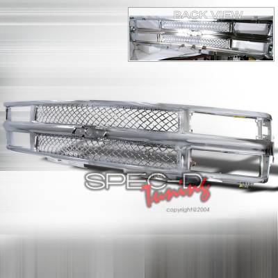 Chevrolet C10 Spec-D Vertical Grille - Chrome - HG-C1088CVT-LH