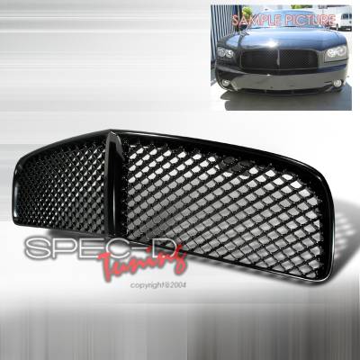 Dodge Charger Spec-D Mesh Grille - Black - HG-CHG05JM