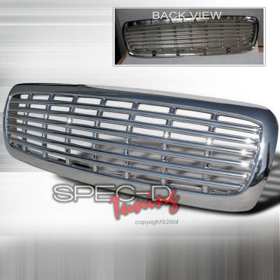 Dodge Dakota Spec-D Front Grille - Chrome - HG-DAK97C-JY