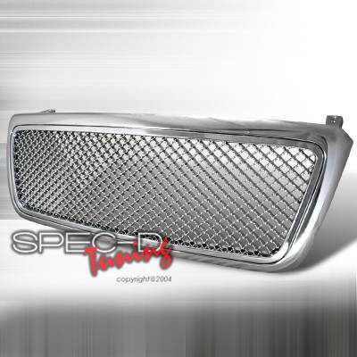Ford F150 Spec-D Chrome Grille Mesh - HG-F15004C