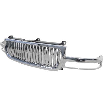 GMC Sierra Spec-D Vertical Grille - Chrome - HG-GMC99CVT