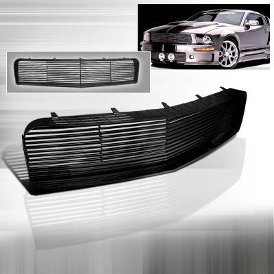 Ford Mustang Spec-D Grille - Black - HG-MST05BK