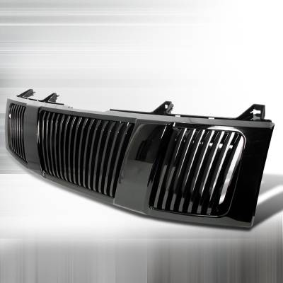 Nissan Titan Spec-D Vertical Grille - Black - HG-TIT04JMVT