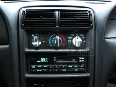 Ford Mustang Stack Racing Polished Billet AC Knobs - 54008