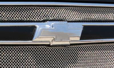Chevrolet Tahoe T-Rex Billet Bowtie with Border - Polished - 19052