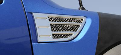 Ford F150 T-Rex X-Metal Side Vents - Polished - Pair - 54567