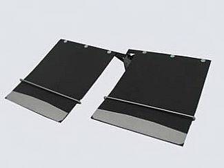 Dodge Ram Street Scene Mud Flap Kit Dual Rear Wheel - 18 Inch Wide - 950-09760