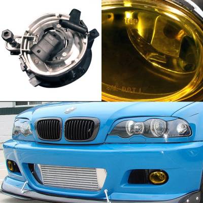 Spyder - BMW 3 Series Spyder OEM Fog Lights - No Switch - Yellow - FL-BE4601-Y - Image 2