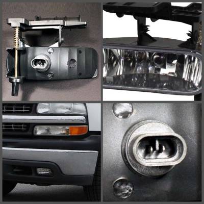 Spyder - Chevrolet Silverado Spyder Fog Lights - No Switch - Clear - FL-CL-CS99 - Image 2