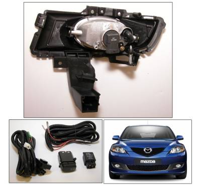 Spyder - Mazda 3 4DR Spyder OEM Fog Lights - Clear - FL-CL-MAZ307-C - Image 2