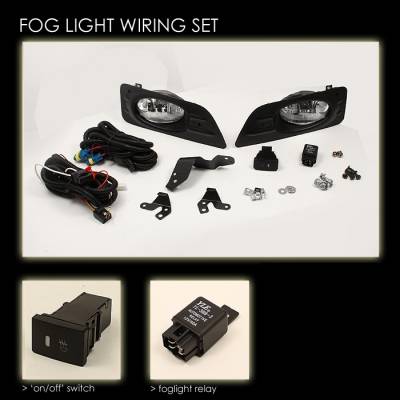 Spyder - Honda Accord 4DR Spyder OEM Fog Lights - Clear - FL-HA06-4D-C - Image 2