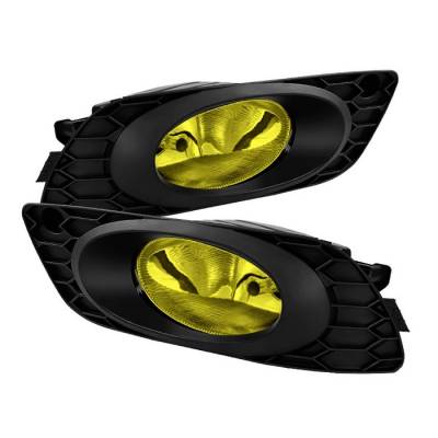 Honda Civic 4DR Spyder OEM Fog Lights - Yellow - FL-HC2012-4D-Y