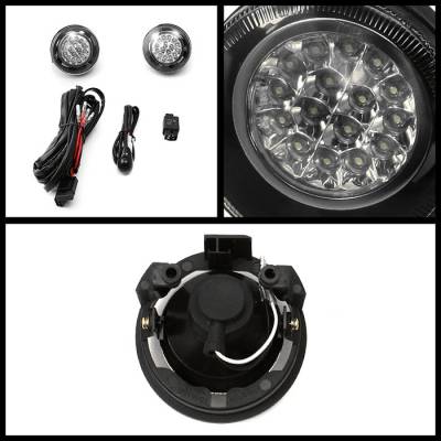 Spyder - Dodge Dakota Spyder LED Fog Lights - Clear - FL-LED-DDAK01-C - Image 2