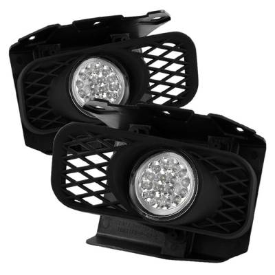 Ford Expedition Spyder LED Fog Lights - Clear - FL-LED-FF15099-C