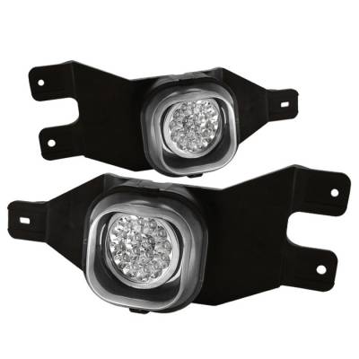 Ford F250 Spyder LED Fog Lights - Clear - FL-LED-FF25001-C