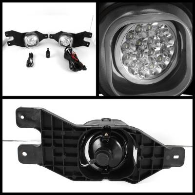 Spyder - Ford F250 Spyder LED Fog Lights - Clear - FL-LED-FF25001-C - Image 2