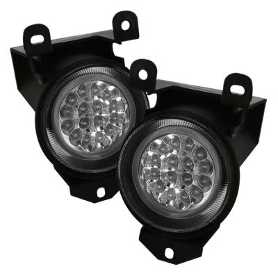 GMC Sierra Spyder LED Fog Lights - Clear - FL-LED-GD99-C