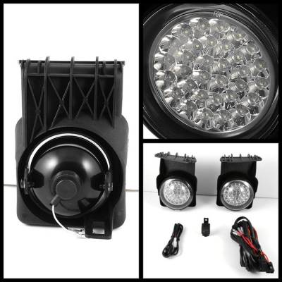 Spyder - GMC Sierra Spyder LED Fog Lights - Clear - FL-LED-GS03-C - Image 2