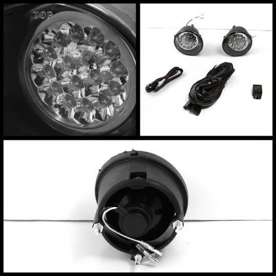 Spyder - Nissan Armada Spyder LED Fog Lights - Clear - FL-LED-NT04-C - Image 2