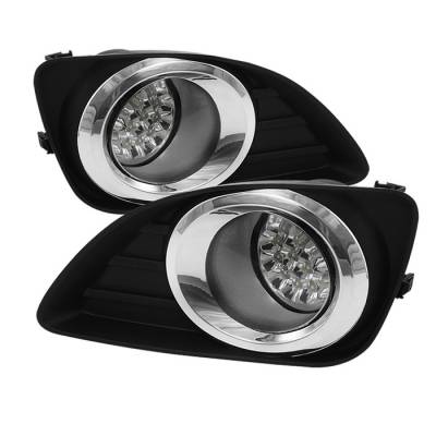 Toyota Camry Spyder LED Fog Lights - Clear - FL-LED-TCAM2010-C