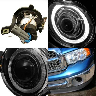 Spyder - Dodge Ram Spyder Halo Projector Fog Lights - Smoke - FL-P-DRAM02-HL-SM - Image 2