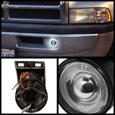 Spyder - Dodge Ram Spyder Halo Projector Fog Lights - Smoke - FL-P-DRAM94-HL-SM - Image 2