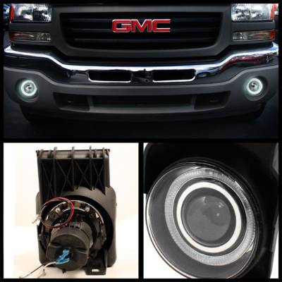 Spyder - GMC Sierra Spyder Halo Projector Fog Lights - Smoke - FL-P-GS03-HL-SM - Image 2