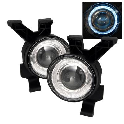 Volkswagen Beetle Spyder Halo Projector Fog Lights - Clear - FL-P-VB98-HL