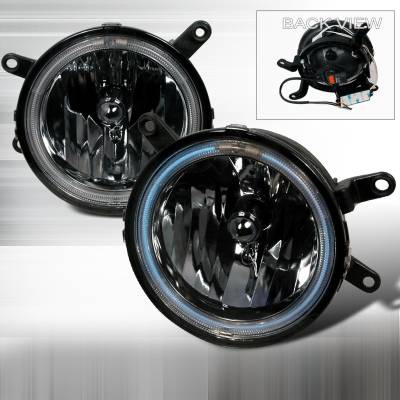 Ford Mustang Spec-D CCFL Halo Fog Lights - Smoke - LF-MST05HG-KS