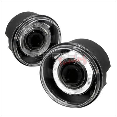 Jeep Grand Cherokee Spec-D Halo Projector Fog Lights - Clear - LFP-GKEE04H-WJ