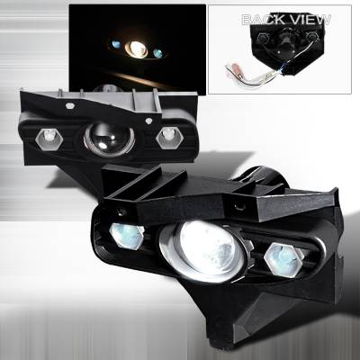 Ford Mustang Spec-D Projector Fog Lights - Clear - LFP-MST99-YL