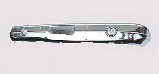 Chevrolet C10 Street Scene Chrome Bumper with Single Light Opening & License Bucket - 950-45108