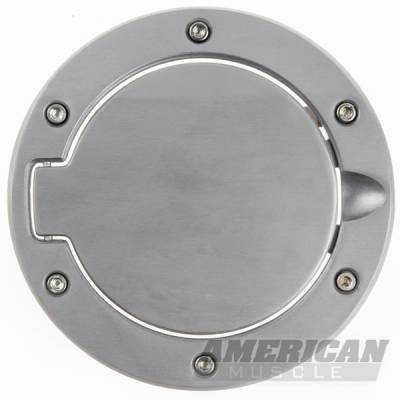 Ford Mustang Stack Racing Brushed Bullitt Style Fuel Door - 24021