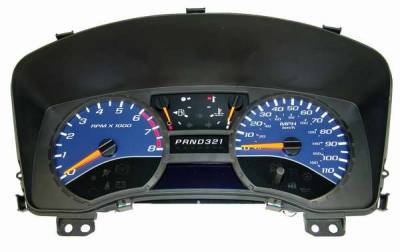 US Speedo Blue Exotic Color Gauge Face - Displays MPH - Automatic - COL 05 14