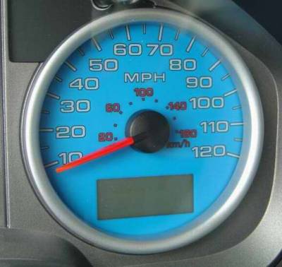 US Speedo Blue Exotic Color Gauge Face - Displays MPH - FX4 04 BL