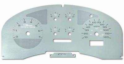 US Speedo Stainless Steel Gauge Face - Displays MPH - Tachometer - F1500401