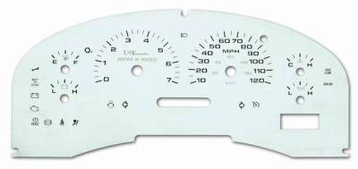 US Speedo Stainless Steel Gauge Face - Displays MPH - Tachometer - F1500404