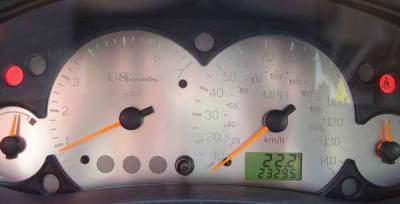 US Speedo Stainless Steel Gauge Face - Displays Tachometer - FOC0301