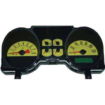 US Speedo Stainless Steel Gauge Face - Displays 120 MPH - 4 Gauge - MUS050601